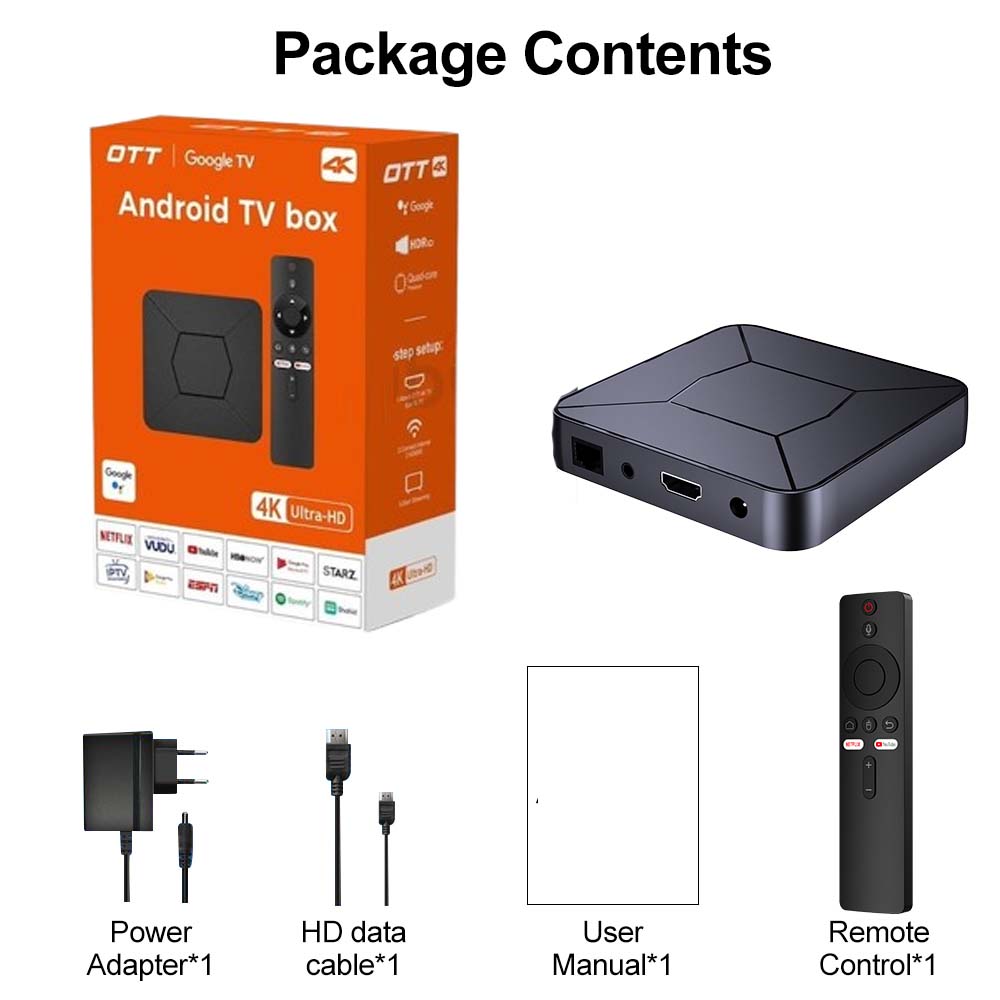 OTT 4K Android TV Box - Google TV Edition