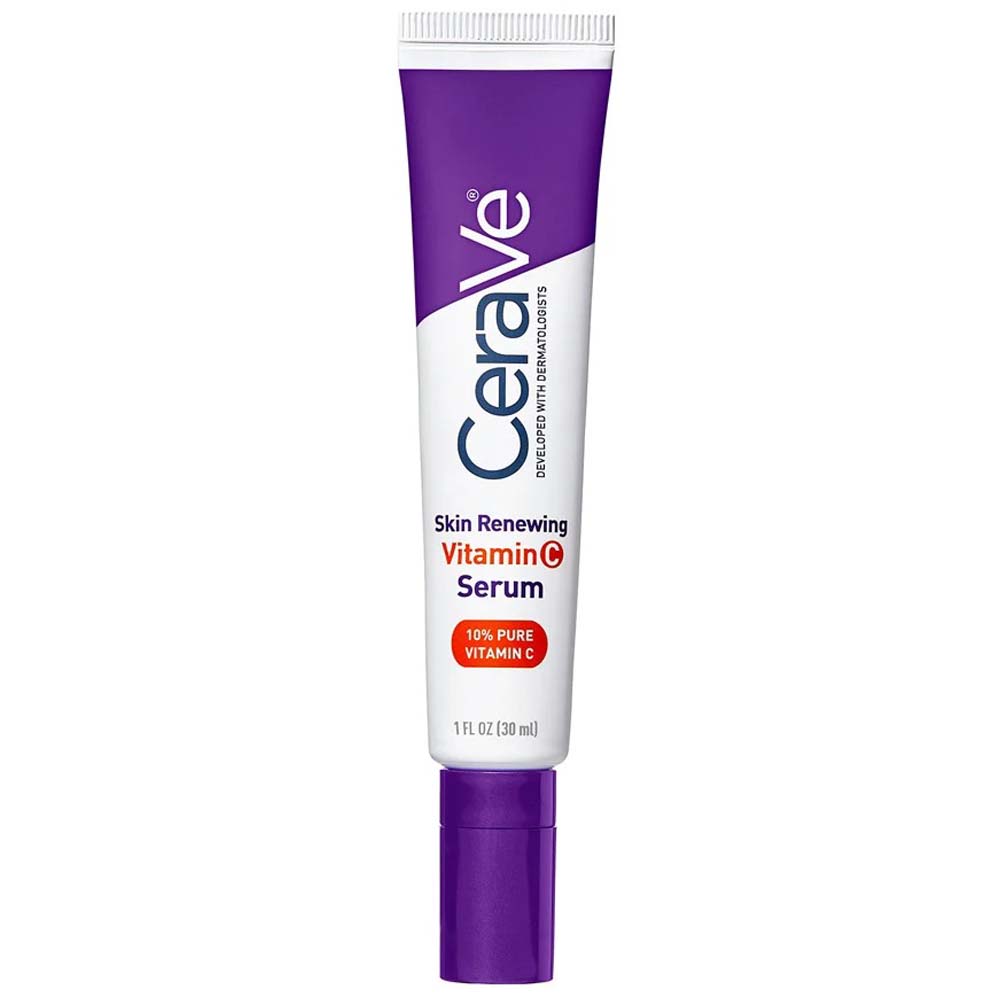 CeraVe Skin Renewing Vitamin C Serum - 30ml Brightening Serum with Hyaluronic Acid & Ceramides for Radiant Skin