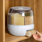 Multifunctional Grain Storage System – Large Capacity Grain Dispenser and Rice Box with Durable Build