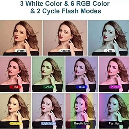 MJ38 RGB 25W Soft Ring Light | 38cm USB-Powered Light with Adjustable Tripod & Smartphone Stand | Ideal for Live Streaming & Content Creation