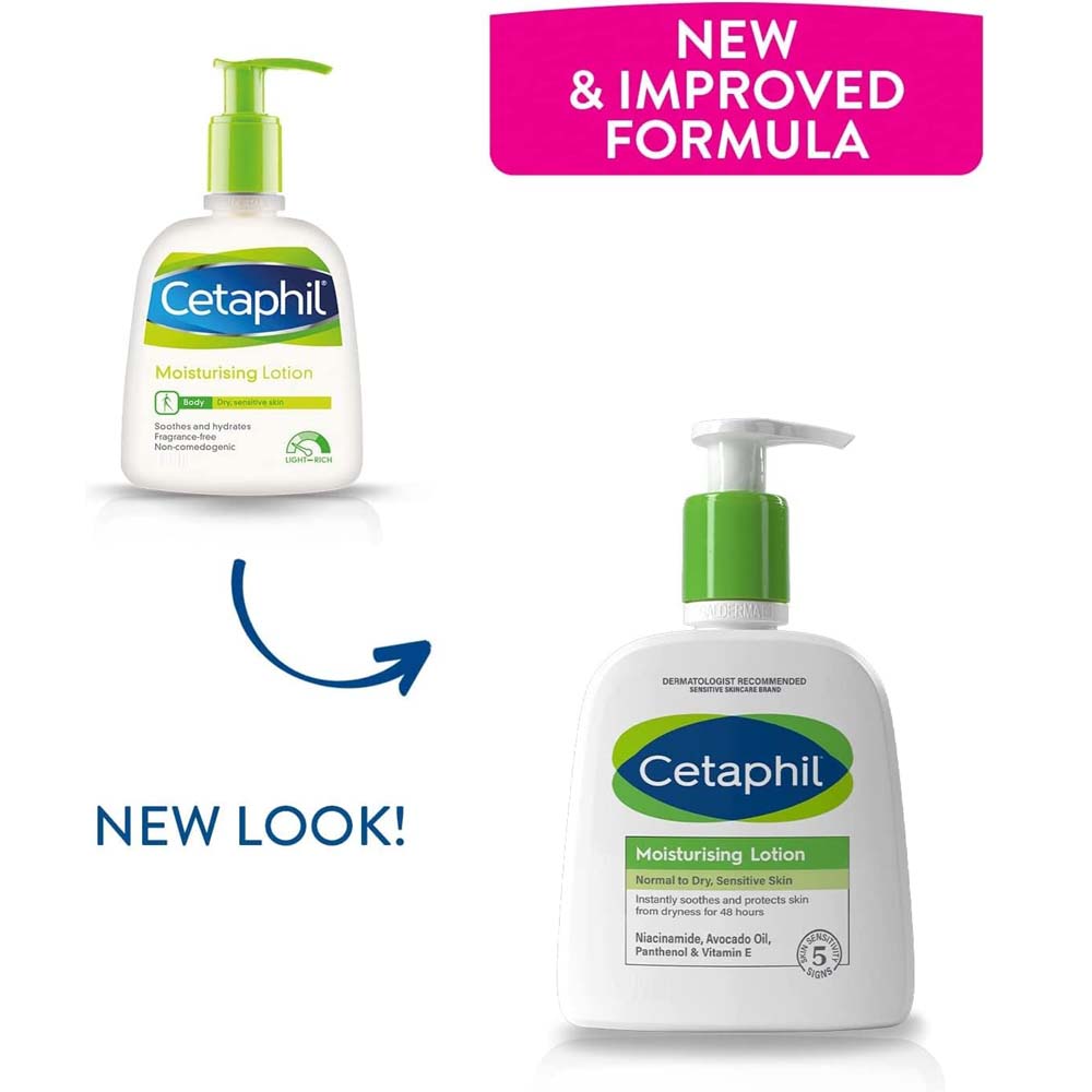 Cetaphil Moisturizing Lotion 591ml - Unscented Face & Body Lotion for Normal to Dry Sensitive Skin, Men & Women