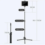 Universal Height-Adjustable Mobile Phone Floor Stand Holder | Hands-Free Convenience for All Devices