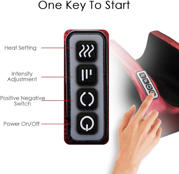 Multifunction Foot Massager – Heated Shiatsu with Panel Control for Home & Office