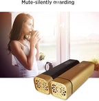 Rechargeable USB Electric Bakhoor Burner (Gold) | Portable Oud Incense Burner | Stylish & Functional Home Accessory