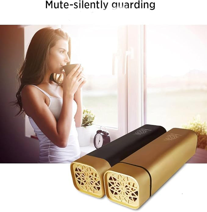 Rechargeable USB Electric Bakhoor Burner (Gold) | Portable Oud Incense Burner | Stylish & Functional Home Accessory