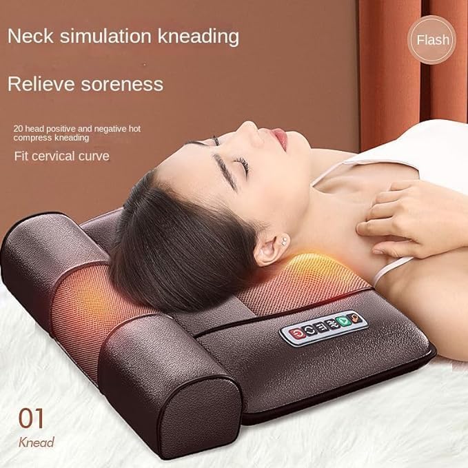 Infrared Heating Massager Cushion | Therapeutic Warmth & Vibrations for Full-Body Comfort
