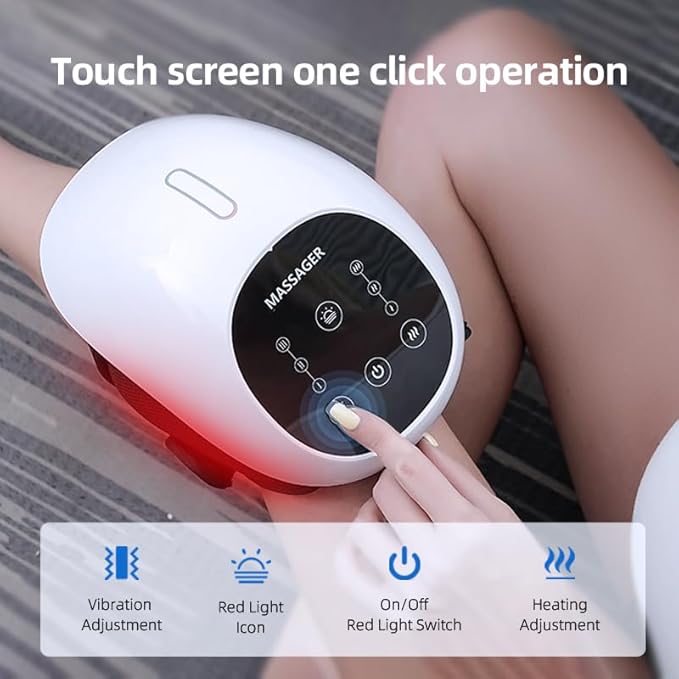 Portable Heating Knee and Waist Massager – Red Light Physiotherapy and Thermal Pain Relief