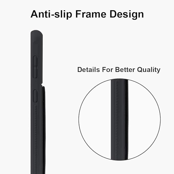Slim Protective Case for Samsung Galaxy S21-S24 Plus | Leather Hand Strap & Kickstand | Black