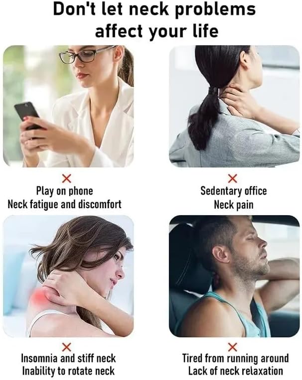 Wireless Neck & Shoulder Massager – Deep Kneading Shiatsu & Heat for On-the-Go Relaxation