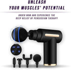 Deep Tissue Percussion Massage Gun | Compact & Powerful Muscle Relaxation Tool