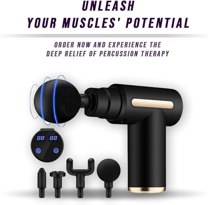 Deep Tissue Percussion Massage Gun | Compact & Powerful Muscle Relaxation Tool