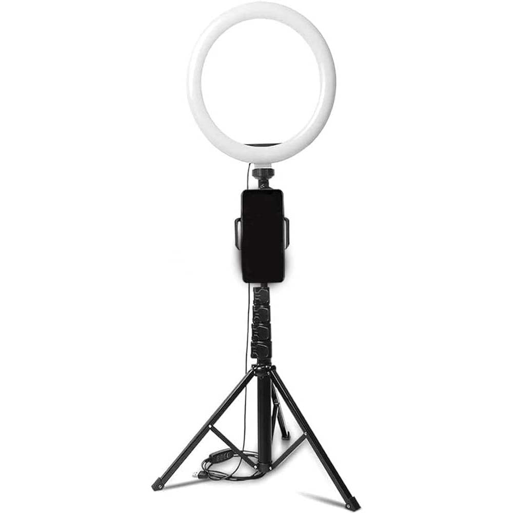 Beauty Live Light – Dimmable Selfie Ring Light & Extendable Tripod for Professional Makeup & Streaming