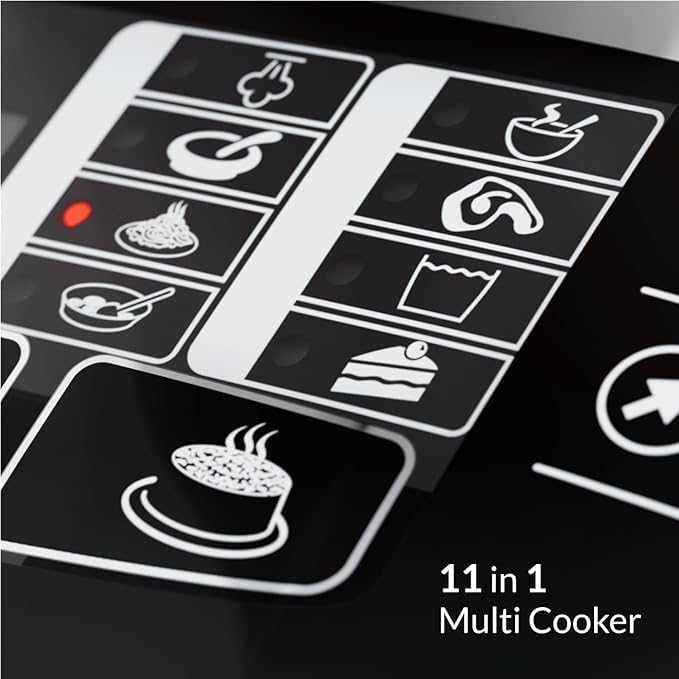 Electric Rice Cooker | Multifunctional Digital 5L Cooker with Touch Control | 900W Versatile Kitchen Appliance