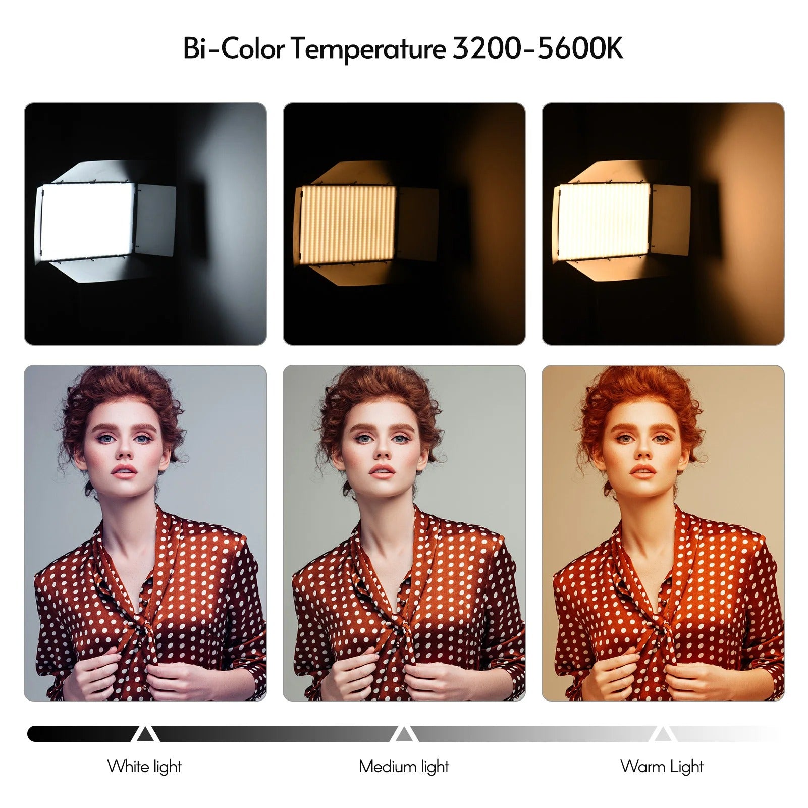LED-800 LED Video Light | Professional Photography Light Panel for Studio and On-Location Shooting