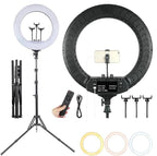 RL-21 Inch Special Ring Fill Light | Professional Lighting for Live Broadcast & Anchors | Adjustable Brightness with Stand