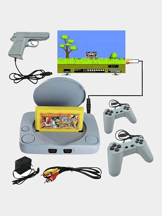 8-Bit TV Video Game Console – Retro Gaming Console with Game Card Support | Classic Entertainment for All Ages | Plug & Play Fun