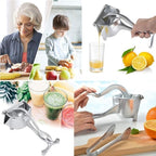 Manual Fruit Juicer | Hand-Operated Steel Handle for Fresh Orange & Lemon Juice