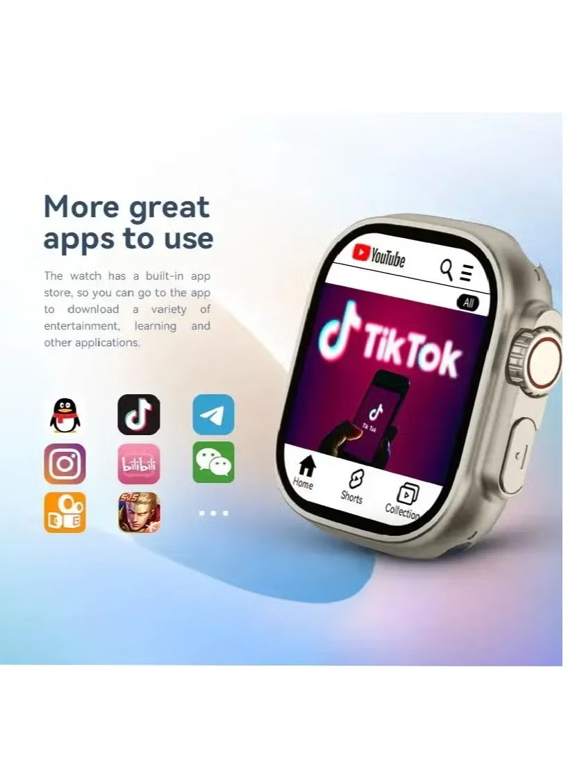 Oteeto TU94 Pro Smart Watch | 2.02" Display, Pop-Up Camera & SIM Slot | Fitness Tracker & Communication Device | Stylish & Innovative Design