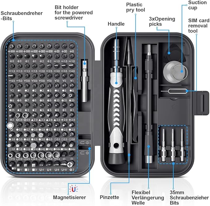 Compact Mini Screwdriver and Bit Set – Portable Precision Tool Kit for DIY & Professional Repairs