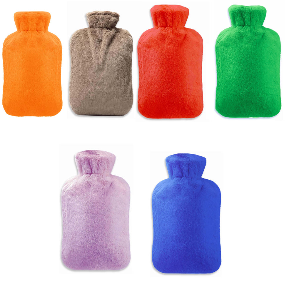 Hot Water Bag with Soft Cover | Rubber Hot & Cold Therapy Pack for Pain Relief