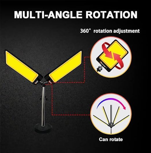 CONPEX LED Work Light | 20,000LM Dual-Head Adjustable Magnetic Light for Workshop & Camping
