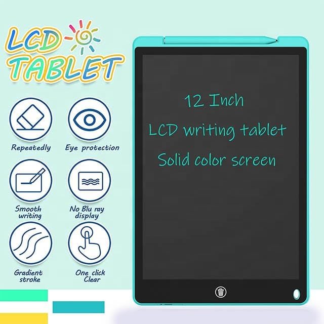 LCD Writing Board – Digital Drawing Slate with Cordless Graphics Pen | Battery-Free Portable E Writer | Educational Tablet Toy for Kids