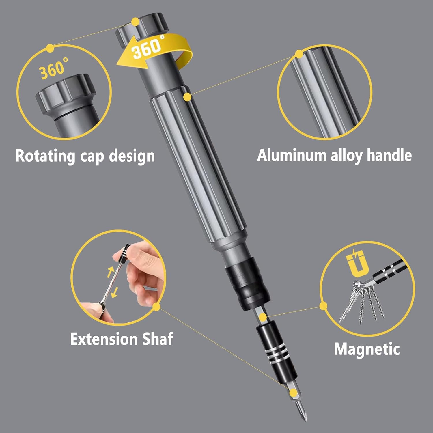 150-in-1 Precision Screwdriver Set | Durable Electronics Repair Tool Kit with Magnetic Bits & Case | Compatible with PC, Laptop, iPhone, MacBook, Glasses