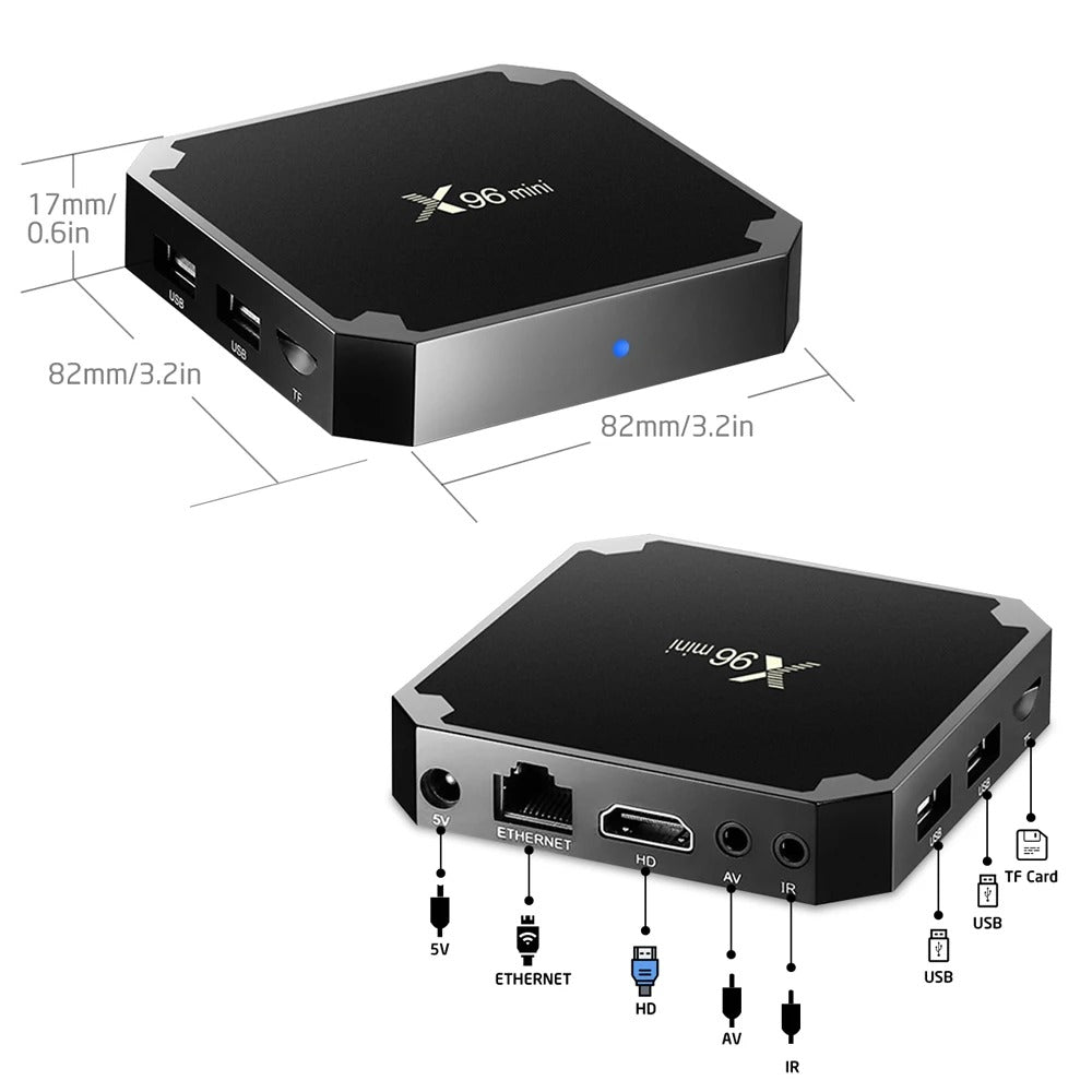 X96 Mini Smart TV Box | Android Set-Top Box with G WiFi, 3D Video, and 4K Ultra HD Media Playback