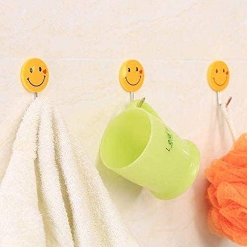 Wall Hanging Hook Set | 9-Piece Emoji Face Adhesive Hooks with Strong Poster Adhesive