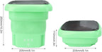 Portable Washing Machine | Mini Foldable Washer & Dryer Combo with Soft Spin Dry