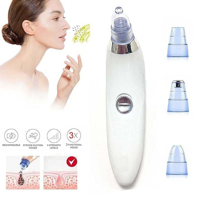 Electric Blackhead & Whitehead Remover | Deep Cleansing Pore Purifier for Spa-Like Facial Care