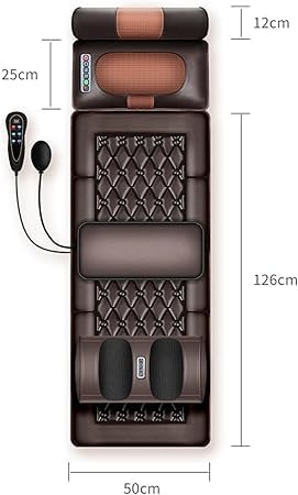 Full Body Massage Mat with Heat – 10 Vibrating Motors for Neck, Back, Waist, and Spine Relief | Vibration, Kneading, and Heat Therapy