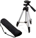 ETH-337: Black and Silver 50-Inch Camera Tripod Stand for Canon EOS Series (1100D, 500D, 550D, 600D)