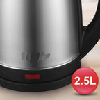1500W Stainless Steel Electric Kettle | Auto Power-Off | 2.5L Large Capacity