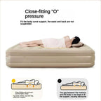 Queen Air Mattress with Built-in Pump | Inflatable Camping & Guest Bed