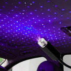Portable Rotating Star Atmosphere Projector | USB Night Light Lamp for Car, Home, and Party Décor