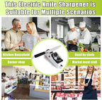 Premium Electric Knife Sharpener – Durable USB-Powered Sharpener for Safe and Stylish Knife Maintenance