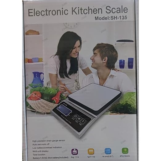 SH-135 Electronic Kitchen Scale | Dual-Range Precision for Perfect Cooking & Baking