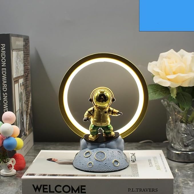 USB Plug LED Decorative Room Lights – Yoga Meditation Astronaut Modern Table Lamps | Relaxing Ambient Home Lighting