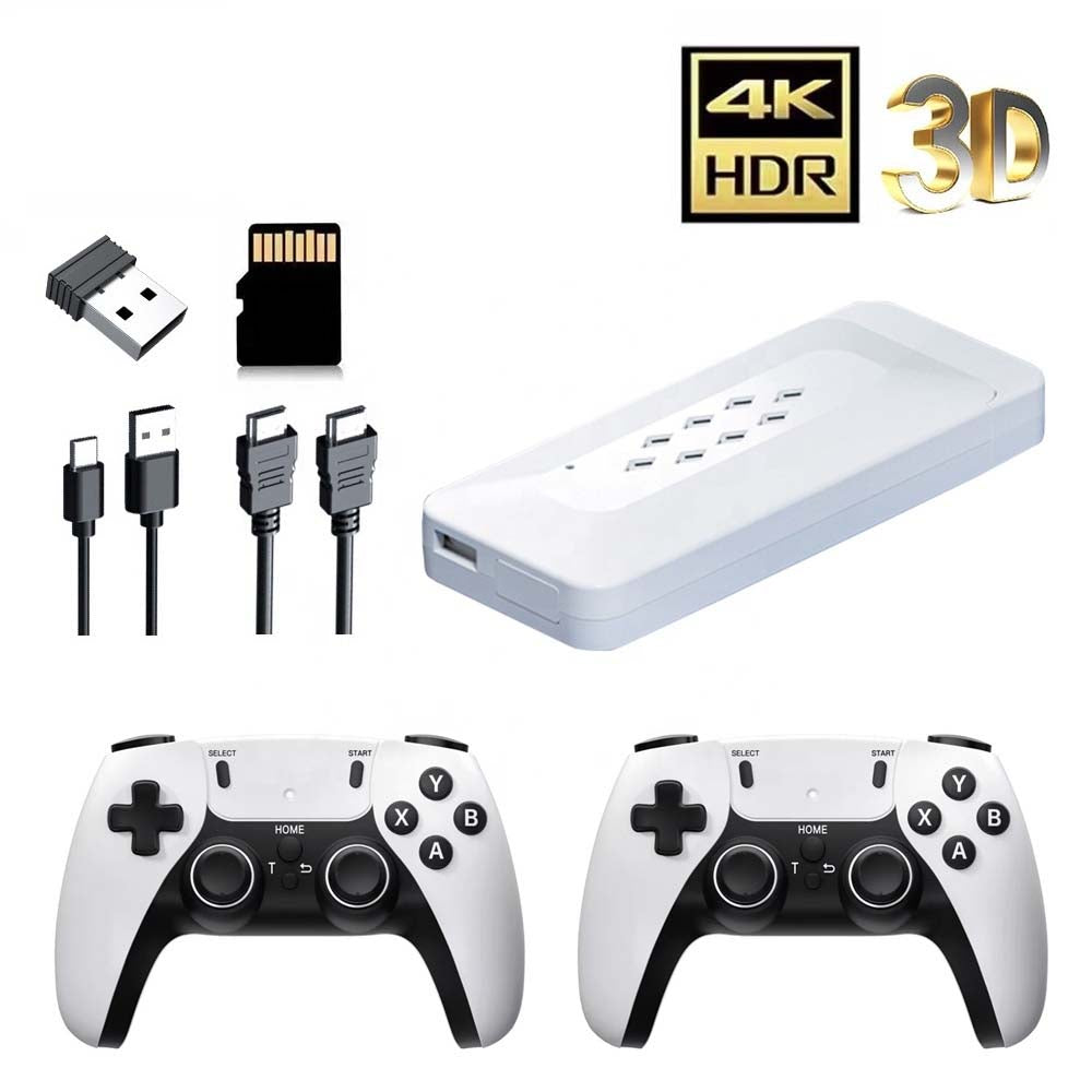 M22 Game Console Retro Video Game Stick X2 | GD10 PRO Wireless Controller | 4K HD, 64GB, 30,000 Built-in Games