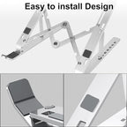 Creative Folding Laptop Stand | Adjustable & Portable Bracket for Enhanced Ergonomics