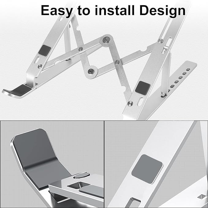 Creative Folding Laptop Stand | Adjustable & Portable Bracket for Enhanced Ergonomics