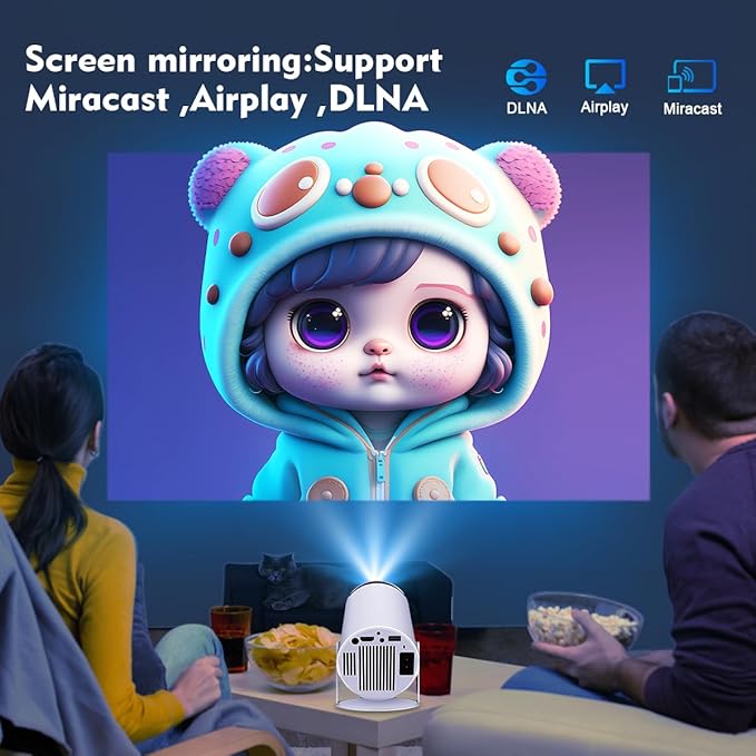 X10 Plus Portable Projector – Android 11 Gaming Console & HD 720p Smart Home Theater