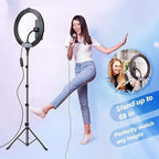 Beauty Live Light – Dimmable Selfie Ring Light & Extendable Tripod for Professional Makeup & Streaming