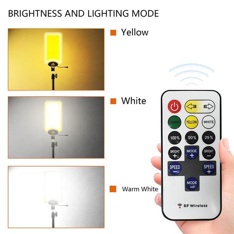 Portable Dual-Color Camping Light | DC 12V Telescopic Tripod COB LED Outdoor Lighting