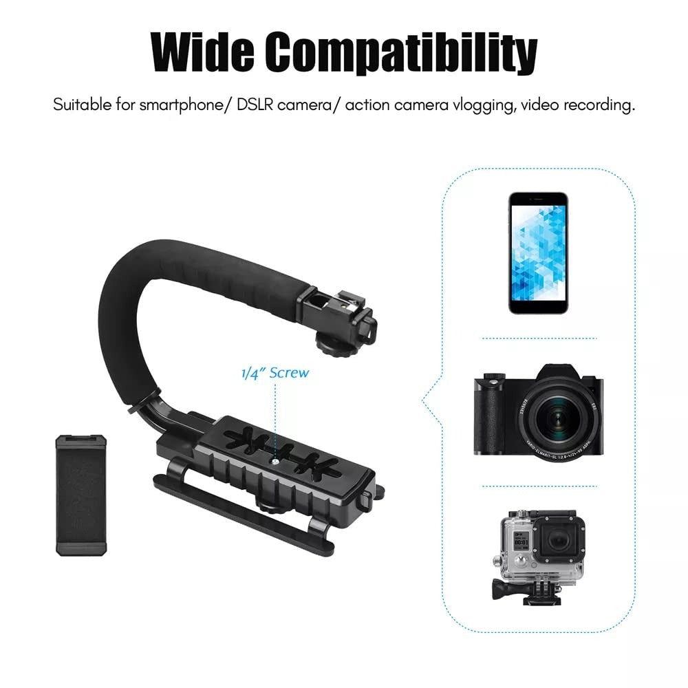 AY-49U U-Shaped Video Making Stabilizer Kit | Handheld Camera Gimbal for Smooth Filmmaking