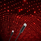Portable Rotating Star Atmosphere Projector | USB Night Light Lamp for Car, Home, and Party Décor