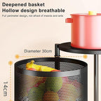 5-Tier Rotatable Storage Rack | Kitchen Fruit & Vegetable Basket with 360° Wheels