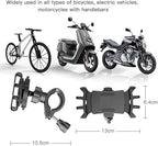 C66 Bike & Motorcycle Phone Holder | 360° Adjustable Mount for iPhone, Samsung, Huawei, and More