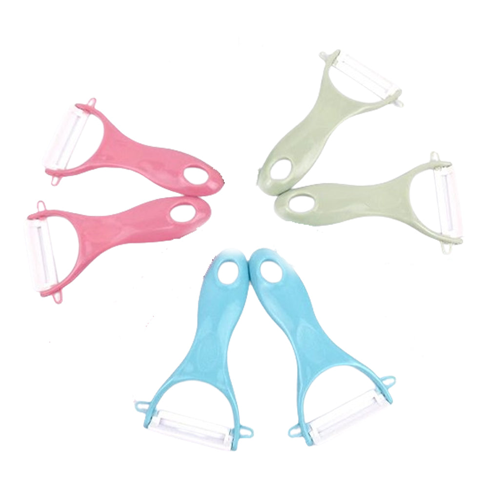 Ceramic Peeler & 'Y' Paring Knife Set | Pack of 6 Durable Kitchen Tools in Assorted Colors